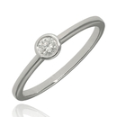 Fehér arany gyűrű 52-es méret - B51649